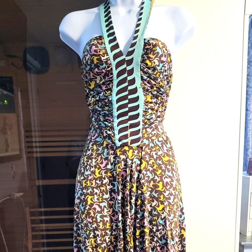 ISSA CAT LOVER VINTAGE London Dress